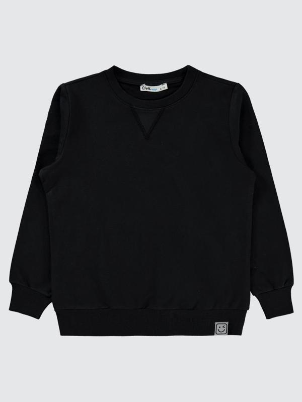 Civil Boys Qr Kod Etiketli  6-9 Yaş Sweatshirt - Siyah9-10 Yaş - Image 1