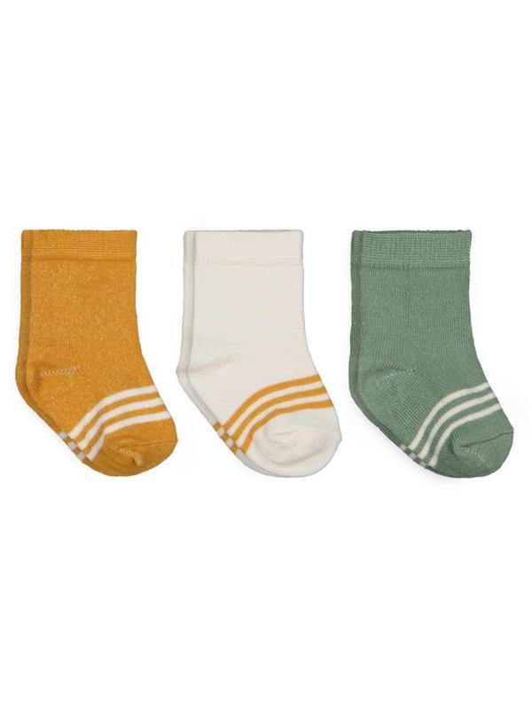 Civil Baby Basic Çizgili 3'lü 6- Bebek Erkek Çorap Set - Standart6 Ay - Image 1