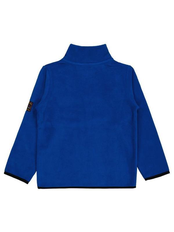 4166-3 Civil Boys Fermuarlı Armalı Polar 10-13 Yaş Sweatshirt - Mavi13-14 Yaş - Image 1