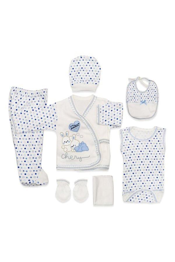 Baby Kids Colors Yenidoğan Bebek 7'Li Hastahane Çıkış Seti - Image 1