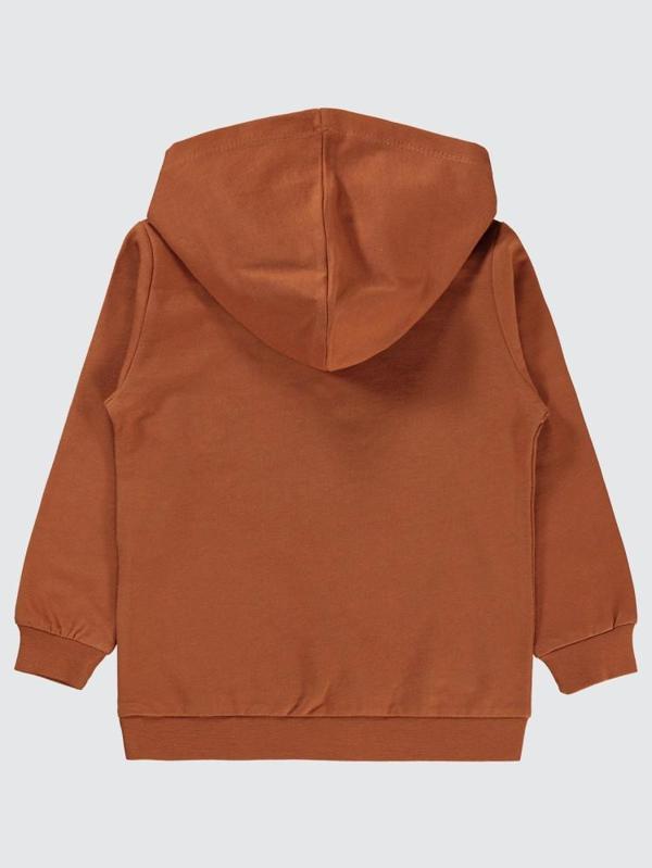 Civil Boys Dinozor Gofre Baskılı 2-5 Yaş Sweatshirt - Turuncu2-3 Yaş - Image 1