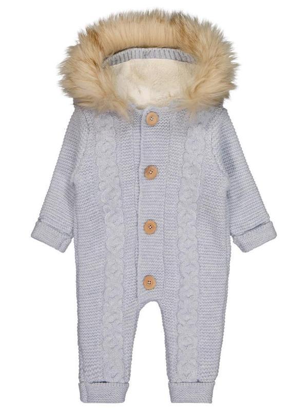 Beybek Kapşonlu 3-12 Ay Tulum - Mavi9-12 Ay - Image 1