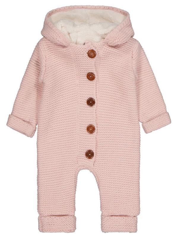 Beybek Kapşonlu 3-12 Ay Tulum - Pembe3-6 Ay - Image 1