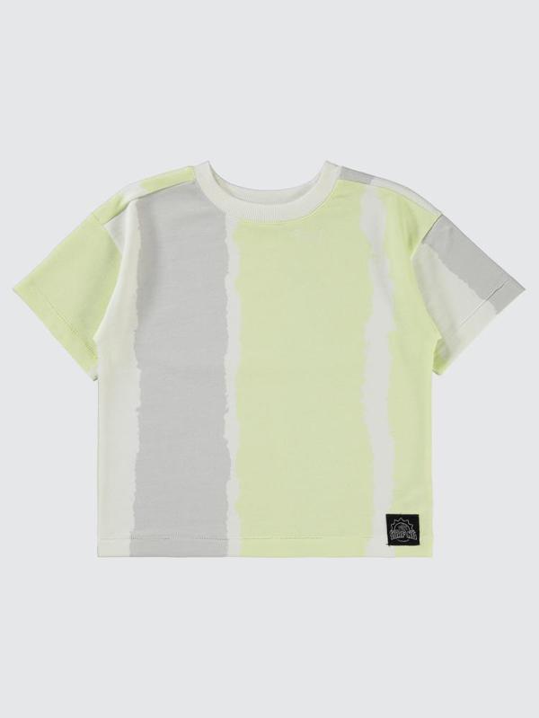 Civil Boys Dikey Batik Empirme 6-9 Yaş Tişört - Ekru7-8 Yaş - Image 1