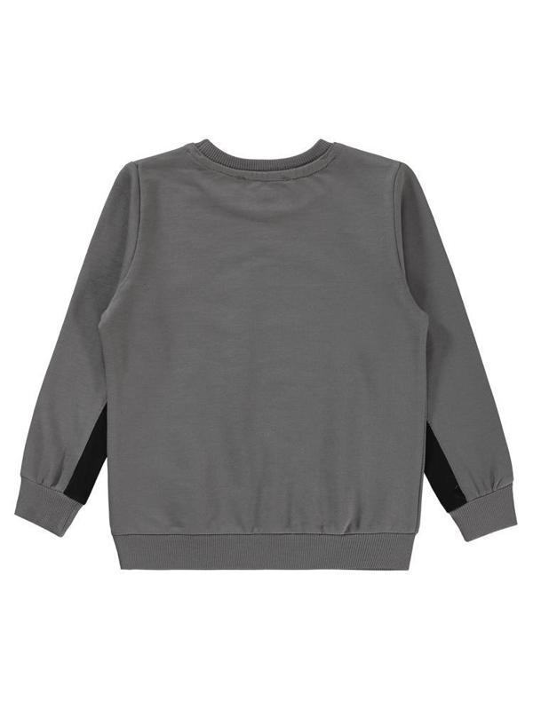 Civil Boys Dinozor Baskılı 2-5 Yaş Sweatshirt - Gri4-5 Yaş - Image 1