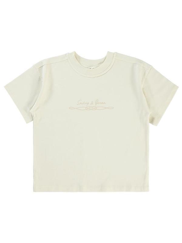 Civil Boys Sailing Baskılı Oversize 10-13 Yaş Tişört - Fil Dişi10-11 Yaş - Image 1