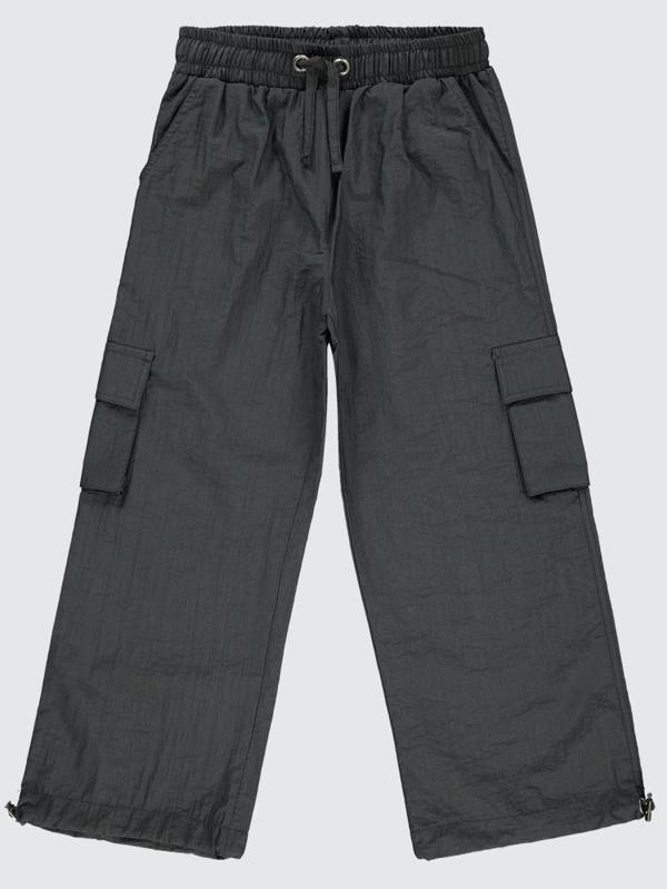 Civil Girls Paraşüt Kargo Cepli 6-9 Yaş Pantolon - Gri6-7 Yaş - Image 1