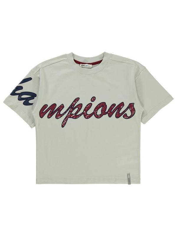 Civil Boys Champıons Baskılı 6-9 Yaş Tişört - Bordo8-9 Yaş - Image 1