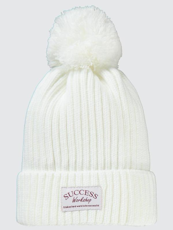 Civil Girls Basic Success 6-9 Yaş Ponponlu Şapka Bere - BeyazStandart - Image 1