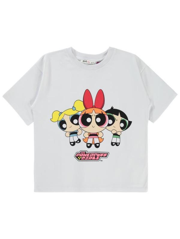 Powerpuff Girls 6-9 Yaş Tişört - Beyaz8-9 Yaş - Image 1