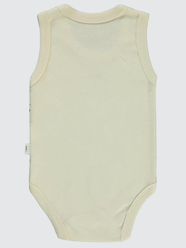 Civil Baby Ayıcık Empirme Baskılı Sfr.Kol1-36 Ay Çıtçıtlı Badi - Bej24-36 Ay - Image 1