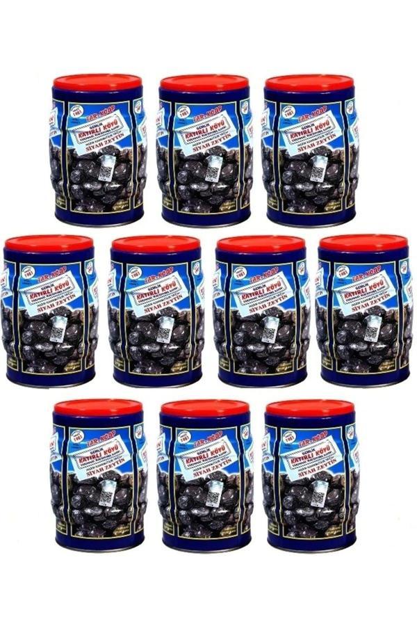 Katırlı Köyü Zeytinleri 10X1 Kg (10 Adet) Gemlik Katırlı Köyü Sofralık Doğal Yağlı Siyah Zeytin - Image 1