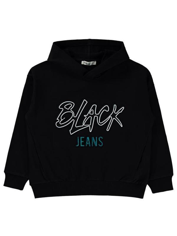 Civil Boys Black Baskılı 10-13 Yaş Sweatshirt - Siyah11-12 Yaş - Image 1
