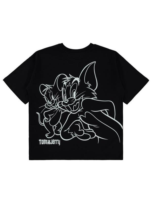Tom And Jerry 10-13 Yaş Tişört - Siyah11-12 Yaş - Image 1