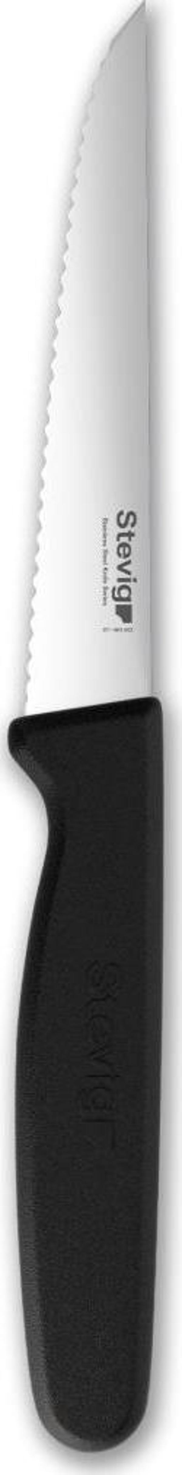 Stevig Sebze ve Soyma Bıçağı Lazerli 10 cm Siyah ST-401.002 - Image 1