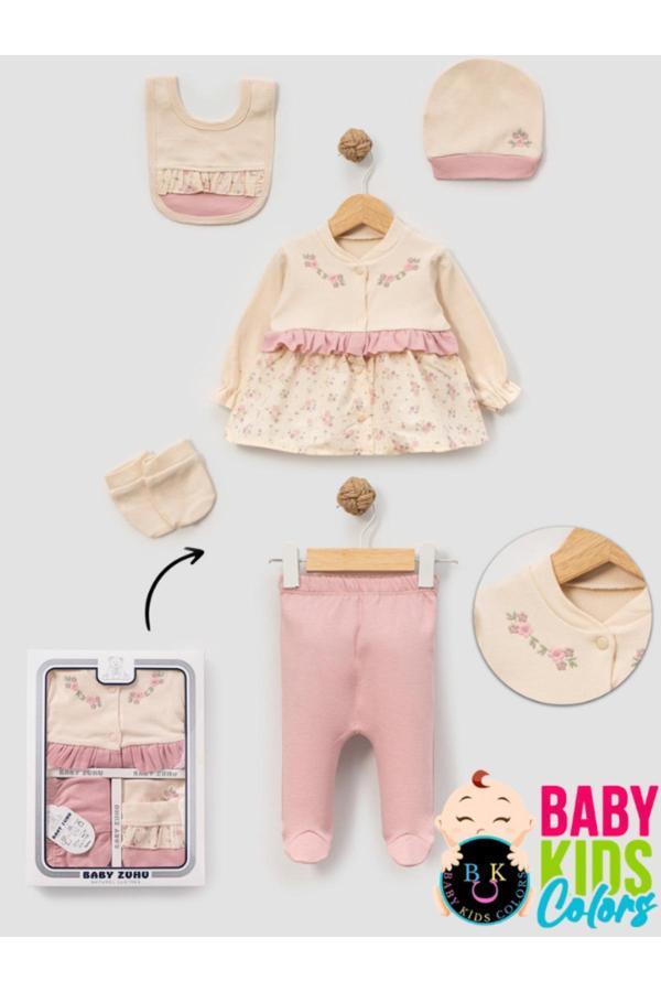 Baby Kids Colors Kutulu Pileli Tavşan Penye 5'Li Set - Image 1