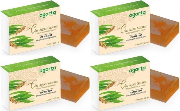Agarta El Yapımı Doğal Sabun 150GR Çay Ağacı (4 Lü Set) - Image 1