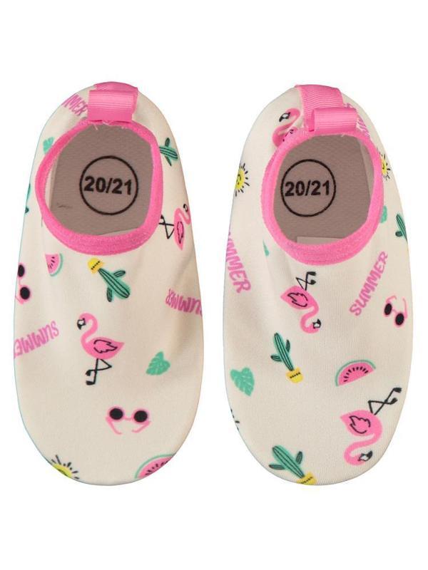 Civil Girls Flamingo Baskılı Tabansız 21-25 Numara Deniz Ayakkabısı - Pembe20 - Image 1