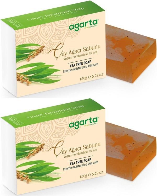 Agarta El Yapımı Doğal Sabun 150GR Çay Ağacı (2 Li Set) - Image 1
