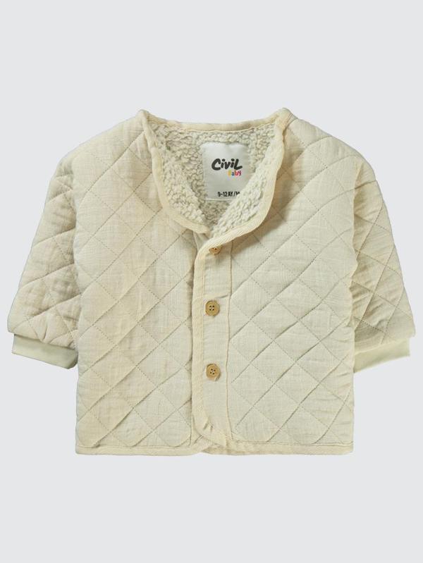 Civil Baby Baklava Desen 6-18 Ay Mont - Ekru18-24 Ay - Image 1