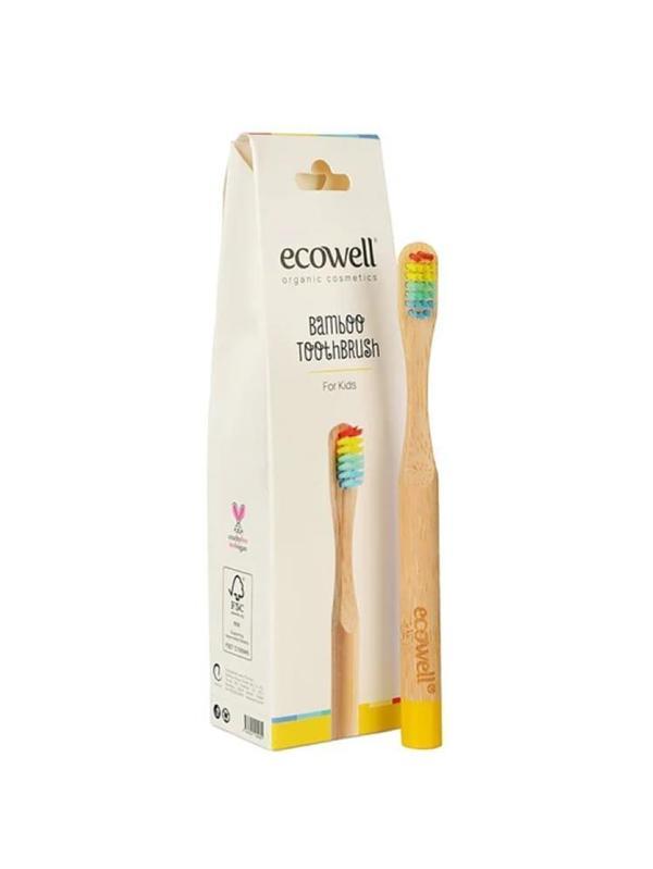 Ecowell Bambu Çocuk Diş Fırçası - StandartStandart - Image 1