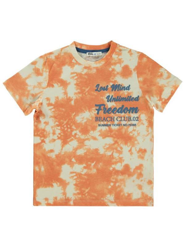 Civil Boys Batik Desenli 6-9 Yaş Tişört - Fil Dişi8-9 Yaş - Image 1