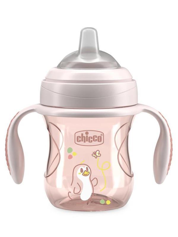 Chicco Yumuşak Uçlu Geçiş Bardağı 4 Ay+ - PembeStandart - Image 1