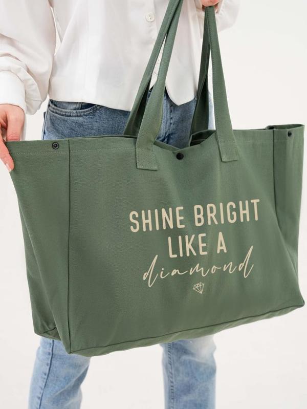 Shine Bright Like a Baskılı Çanta - StandartStandart - Image 1