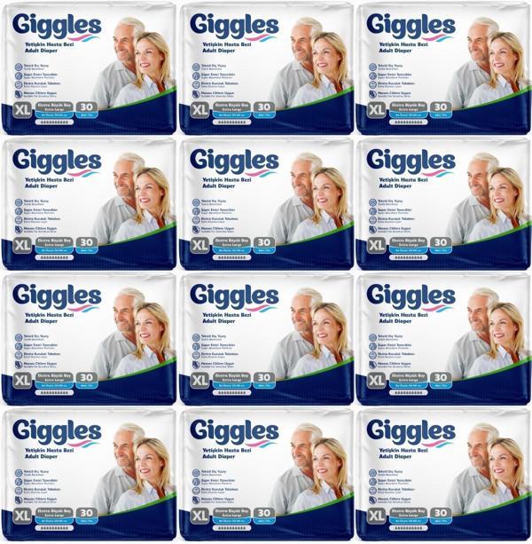 Giggles Hasta Bezi Yetişkin Bel Bantlı Tekstil Yüzey Ekstra Büyük (XL) 360 Adet (12PK*30) - Image 1