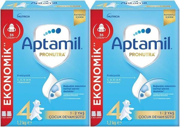 Nutrıcıa Aptamil Pronutra 1200GR Devam Sütü No:4 (1-2 Yaş) (2 Li Set) - Image 1