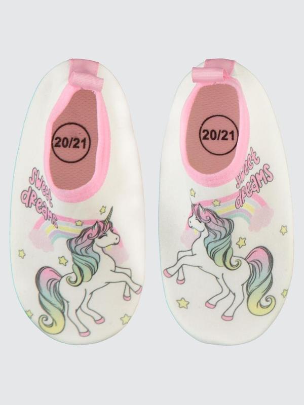 Civil Girls Unicorn Baskılı Tabanlı - Numara Deniz Ayakkabısı - Beyaz24 - Image 1