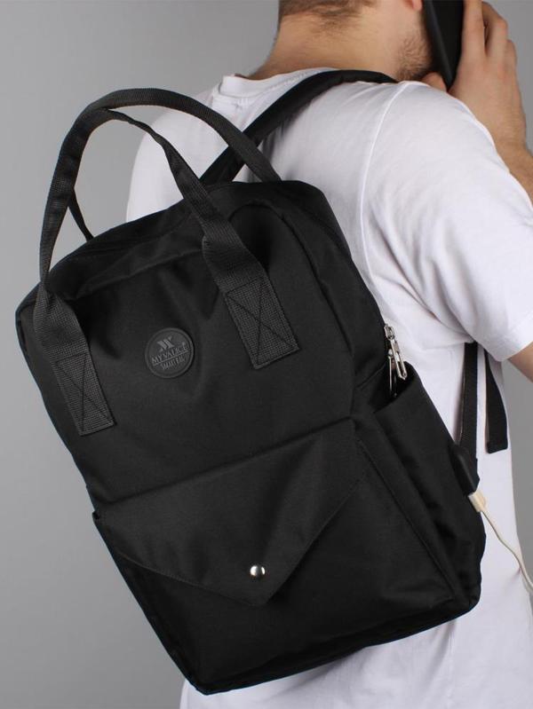 My Valice Smart Bag Post Usb Şarj Girişli Sırt Çantası - SiyahStandart - Image 1