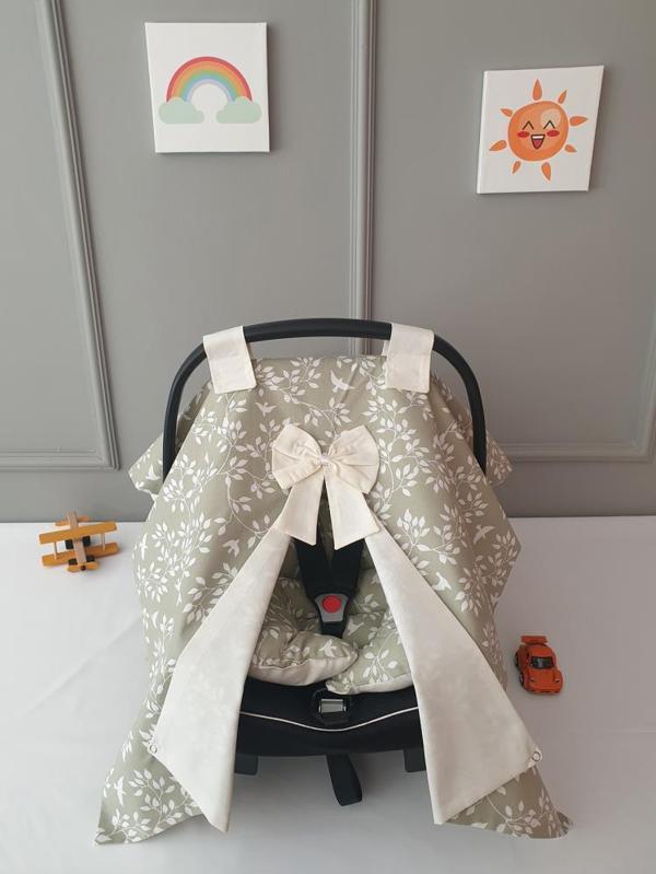 Yuar baby Puset Örtüsü Yaprak  80x100 cm - BejStandart - Image 1
