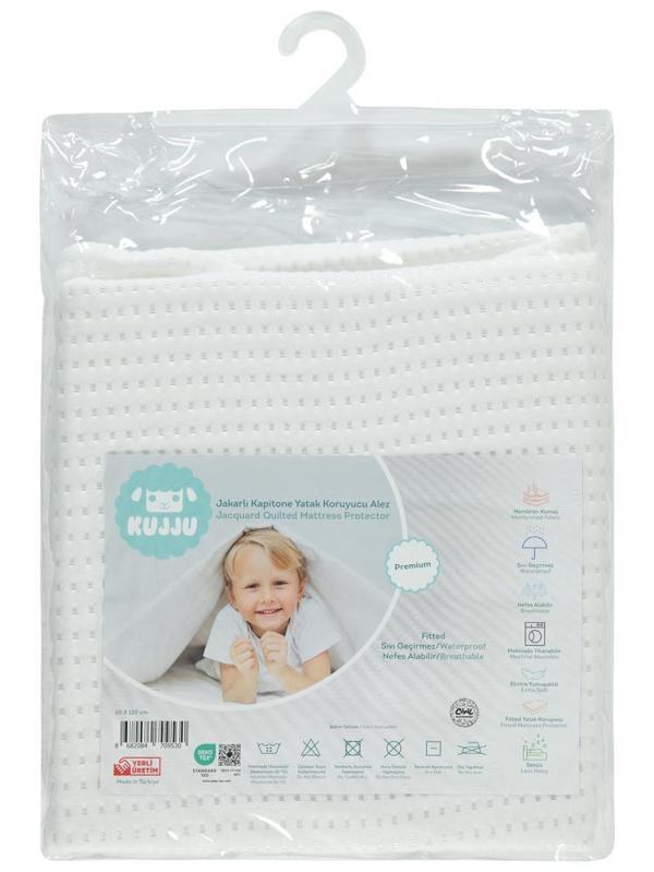 Kujju Jakarlı Yatak Koruyucu Alez 90x140 - StandartStandart - Image 1