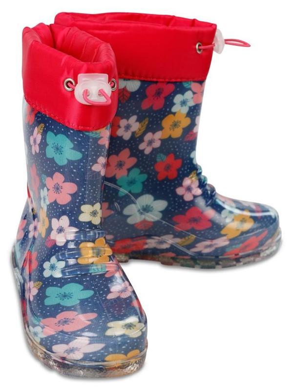 Civil Boots Çiçekli -36 Numara Yağmur Çizmesi - Lacivert30 - Image 1