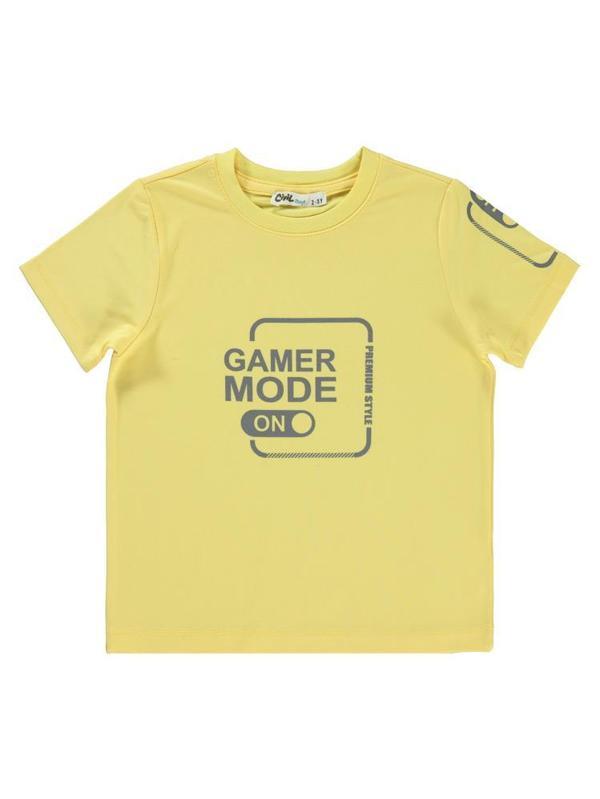 Civil Boys Gamer Mode Reflektör Baskılı 2-5 Yaş Tişört - Sarı5-6 Yaş - Image 1
