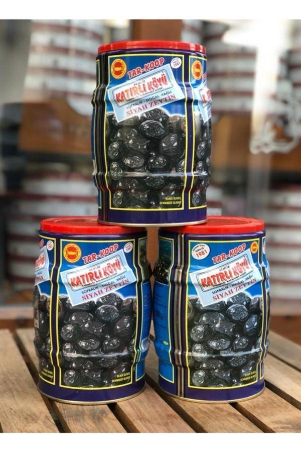 Katırlı Köyü Zeytinleri 1 Kg X 3 Adet Katırlı Köyü Siyah Zeytin - Image 1