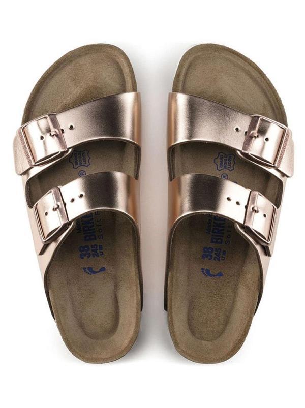 Birkenstock Arizona Birko Flor Çift Bantlı Regular Fit Bakır Renk Terlik - Image 1