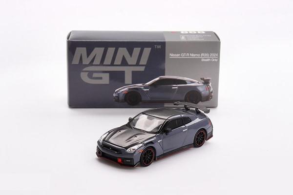 Mini GT 868 1/64 Nissan GT-R Nismo 2024 NISMO Stealth Gray - Image 1