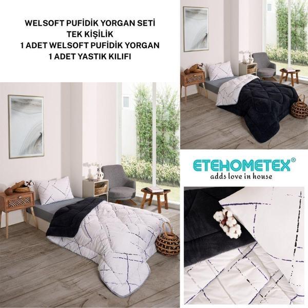 ETE HOMETEX TEK KİŞİLİK LÜX WELSOFT YORGAN SETİ  - Image 1