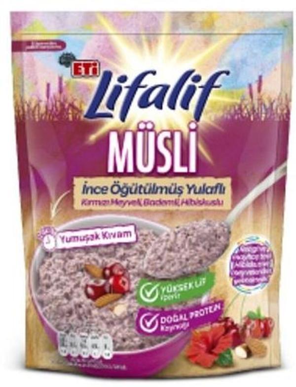 Eti Lifalif İnce Öğütülmüş Müsli Hibiskuslu 250 gr - Image 1
