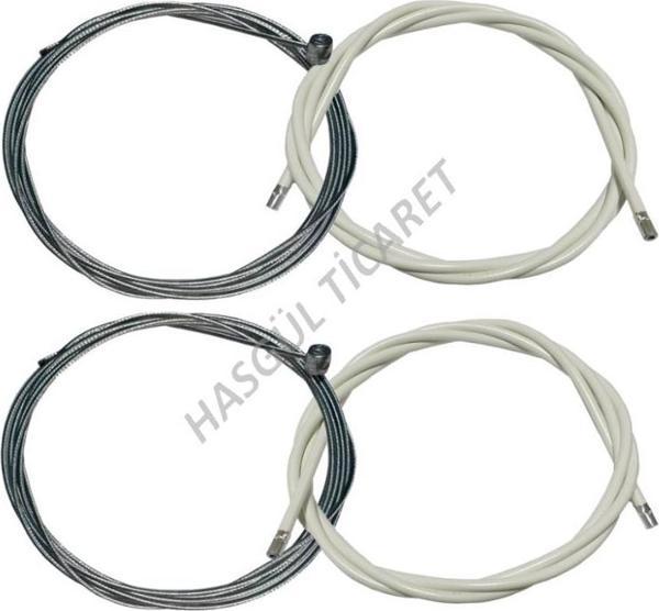 HSGL BİSİKLET FREN BEYAZ DIŞ KABLO VE TEL SET - Image 1