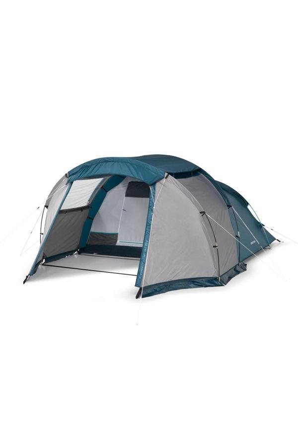 Decathlon Arpenaz Kamp Çadırı Su Geçirmez Rüzgara Dayanıklı Havalandırma Kolay Kurulum Taşıma Kolay 4 Kişilik - Image 1