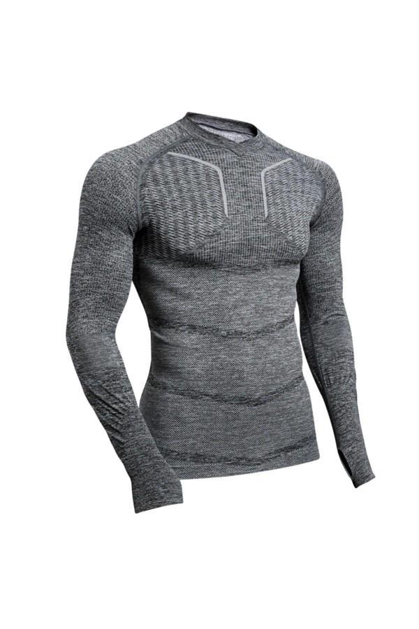 Cn Ticaret Unisex Sporcu Gri Uzun Kollu Termal Içlik - Image 1