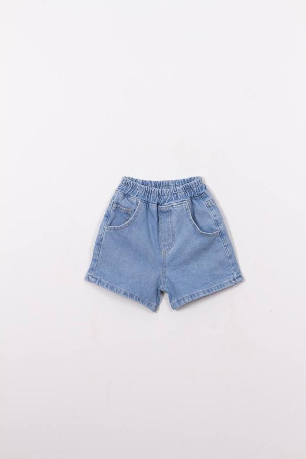 Denim Şort - Açık Mavi - Image 1