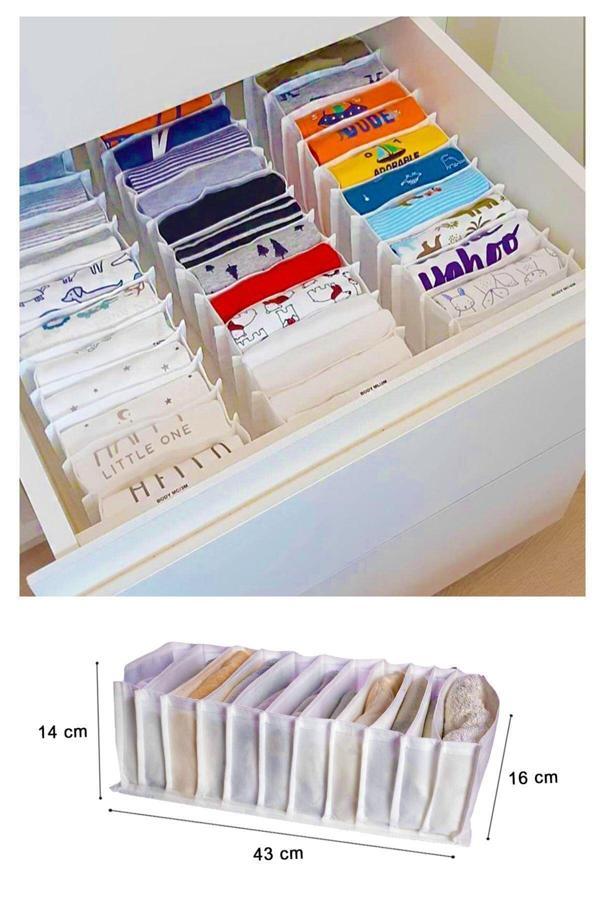 Akordiyon Çekmece  Düzenleyici Organizer 11 Gözlü - Image 1