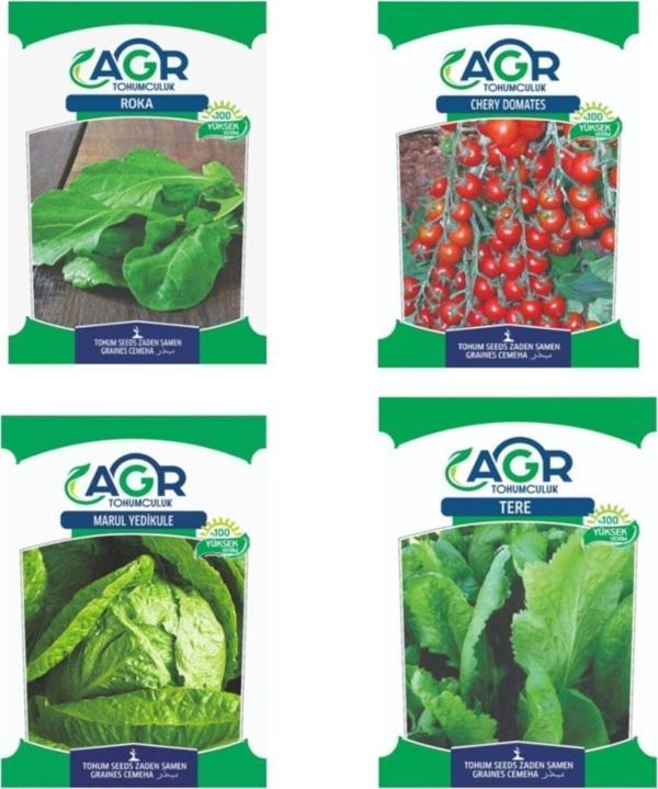 Agr Tohum Roka Tohumu-Cherry Domates Tohumu-Yedikule Marul Tohumu-Tere Tohumu - Image 1