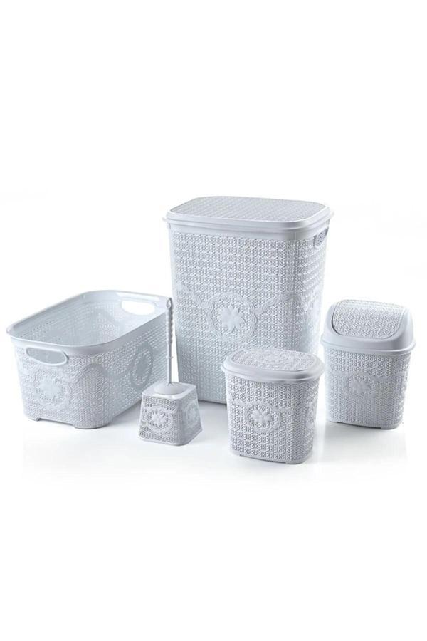 Çeyiz Seti Rattan 5 Parça Örgülü Çeyiz Seti - Image 1