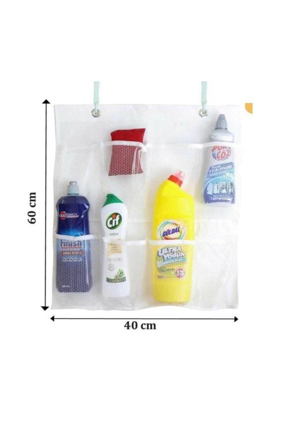 8 Cepli Askılı Mutfak Banyo Düzenleyici Askılı File Organizer - Image 1