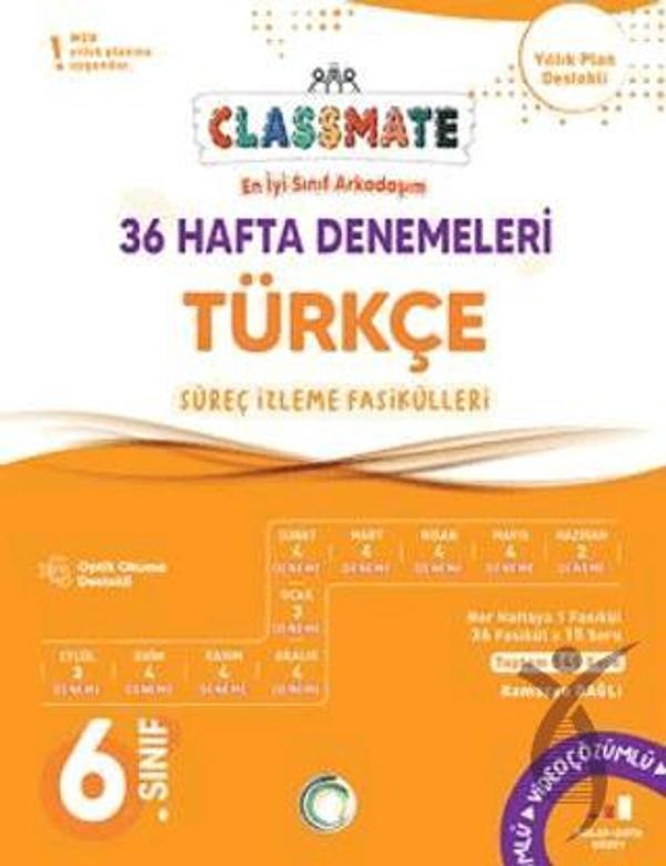 6. Sınıf Classmate 36 Hafta Denemeleri Türkçe - İş Bankası Kültür Yayınları - Image 1
